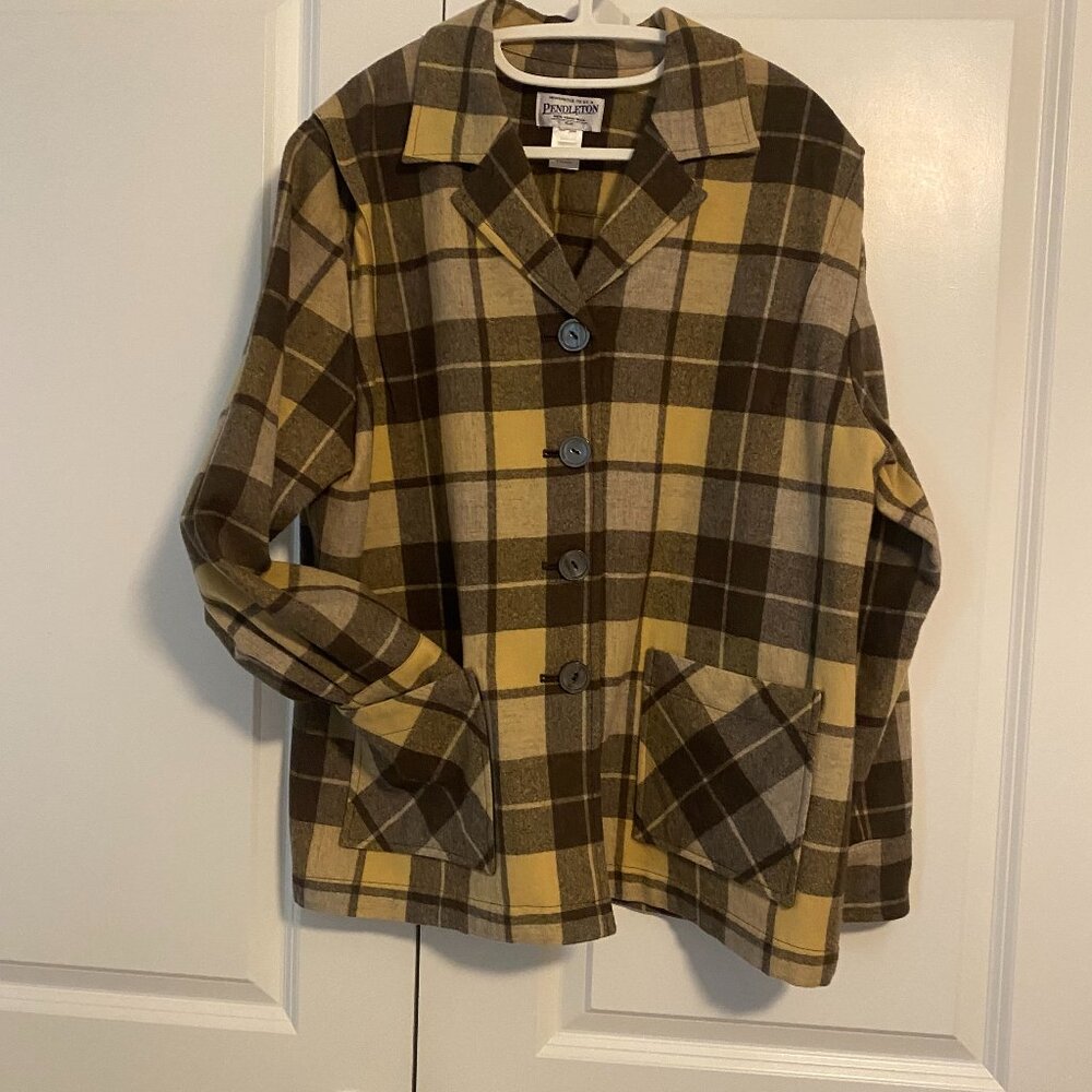 Pendleton vintage style wool jacket/car coat